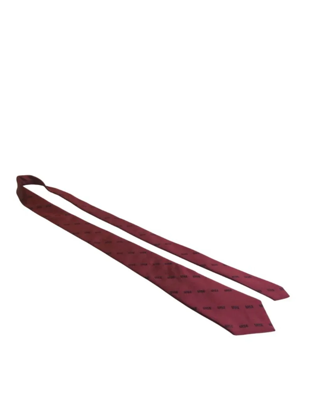 New York Stock Exchange NYSE Silk Tie Maroon Mens Necktie Accessory Office Gift